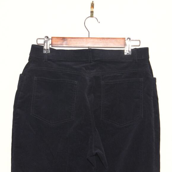 Orvis Black Corduroy Stretch Jeans Size 8 Petite Straight Leg - Picture 5 of 7